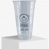 Smoothiebecher mit 'PURE Juice Bar' Logo