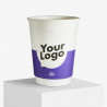 350 ml doppelwandiger biologisch abbaubarer Pappbecher mit Ihrem Logo