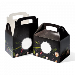 Individuell bedruckte Lebensmittelboxen mit...